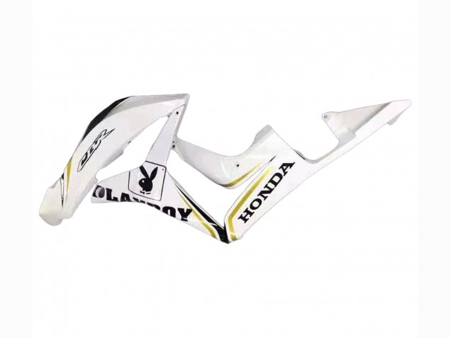 Carénage Moto Honda CBR600RR 2007-2008 - Blanc Or Noir Brillant Playboy