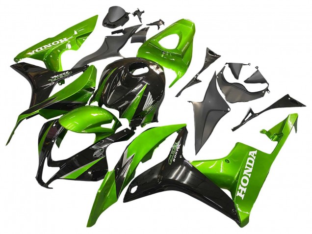 Kits Carénage Moto Honda CBR600RR 2007-2008 - Vert Noir Brillant