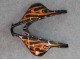 Carénages Moto Honda CBR600RR 2007-2008 - Noir Brillant Orange Flamme