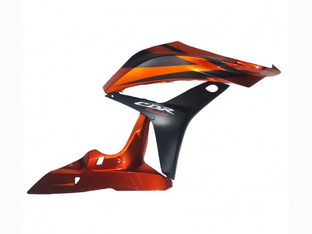 Carénage Moto Honda CBR600RR 2007-2008 - Orange Noir Mat