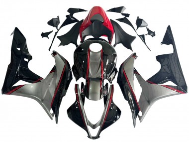 Carénages Moto Honda CBR600RR 2007-2008 - Argent Rouge Noir Brillant