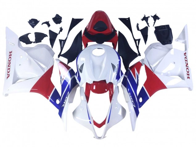 Carénages Moto Honda CBR600RR 2009-2012 - Blanc Rouge Bleu