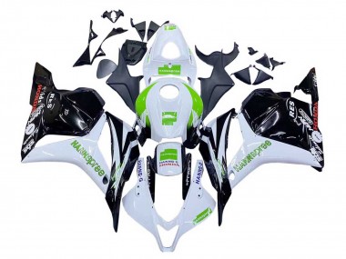 Carénages Moto Honda CBR600RR 2009-2012 - Blanc Vert Noir Brillant Hannspree