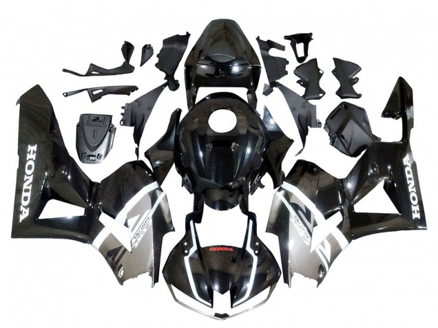Carénages Moto Honda CBR600RR 2013-2023 - Argent Noir Brillant