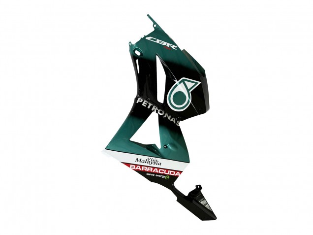 Carénage Moto Honda CBR600RR 2013-2023 - Bleu Sarcelle Noir Brillant Petronas 20