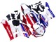Carénage Moto Honda CBR600RR 2013-2023 - Blanc Rouge Bleu