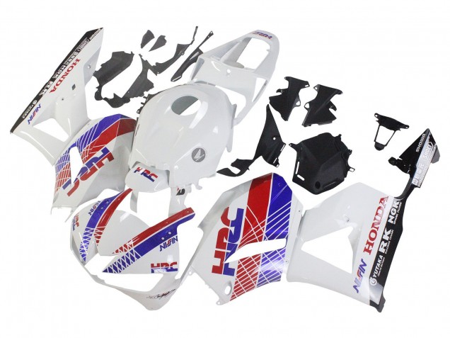Carénage Moto Honda CBR600RR 2013-2023 - Blanc Rouge Bleu HRC