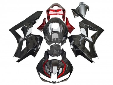 Carénages Moto Honda CBR600RR 2013-2023 - Noir Brillant Rouge