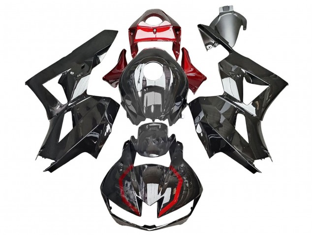 Carénages Moto Honda CBR600RR 2013-2023 - Noir Brillant Rouge