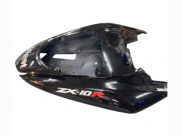 Carénages Moto Kawasaki ZX10R 2004-2005 - Blanc Noir West Ninja