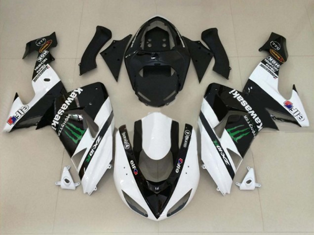 Carénages Moto Kawasaki ZX10R 2004-2005 - Vert Rouge Noir