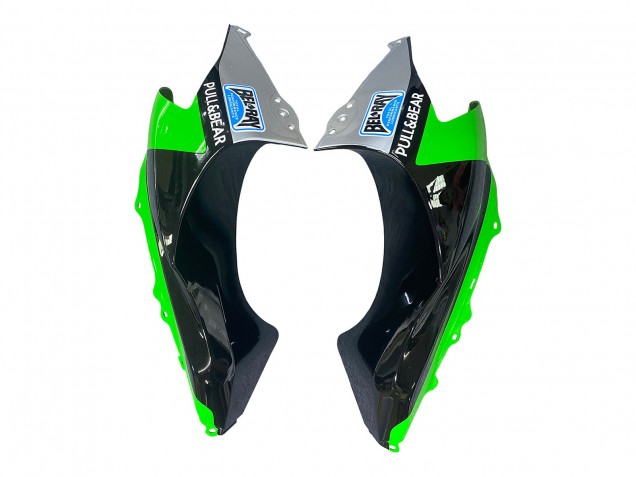 Carénages Moto Kawasaki ZX10R 2004-2005 - Vert Argent Noir 69