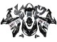 Carénages Moto Kawasaki ZX10R 2006-2007 - Noir Brillant Blanc West