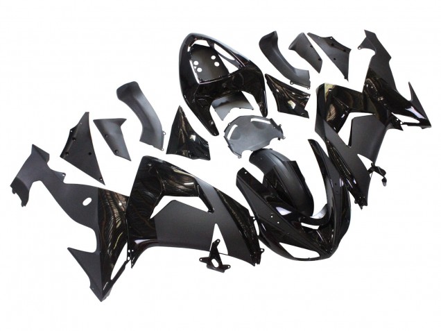 Carénages Moto Kawasaki ZX10R 2006-2007 - Noir Mat Noir Brillant