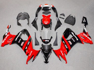 Carénages Moto Kawasaki ZX10R 2008-2010 - Rouge Noir Kick Elf