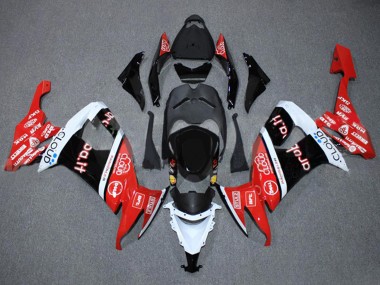 Carénages Moto Kawasaki ZX10R 2008-2010 - Rouge Blanc Noir Cloud Aruba.it