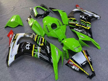 Carénages Moto Kawasaki ZX10R 2011-2015 - Vert Jaune Blanc Noir Rouge Pirelli