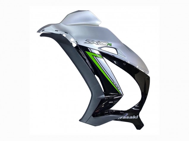 Carénage Moto Kawasaki ZX10R 2016-2020 - Argent Vert Noir
