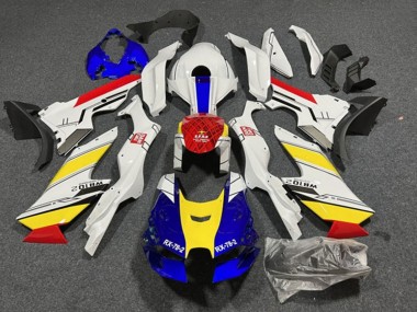 Carénages Moto Kawasaki ZX10R 2021-2025 - Blanc Bleu Rouge Jaune