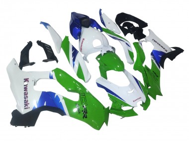Carénages Moto Kawasaki ZX10R 2021-2025 - Blanc Vert Bleu Noir