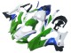 Carénages Moto Kawasaki ZX10R 2021-2025 - Blanc Vert Bleu Noir