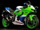 Carénages Moto Kawasaki ZX10R 2021-2025 - Blanc Vert Bleu Noir