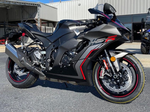 Carénages Moto Kawasaki ZX10R 2021-2025 - Noir Gris Rouge