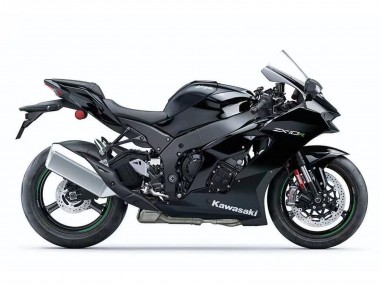 Carénages Moto Kawasaki ZX10R 2021-2025 - Noir Blanc Vert Décalque