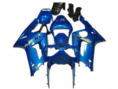 Carénages Moto Kawasaki ZX6R 2003-2004 - Vert Blanc Noir Silkolene