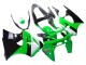 Carénages Moto Kawasaki ZX6R 1998-1999 - Vert Blanc Noir Brillant