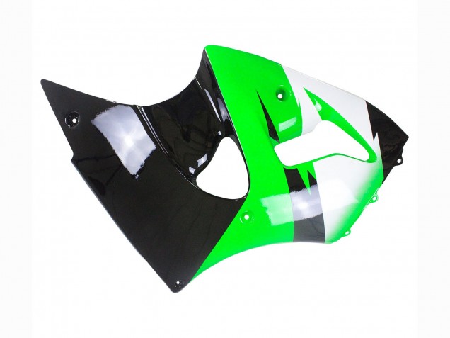 Carénages Moto Kawasaki ZX6R 1998-1999 - Vert Blanc Noir Brillant