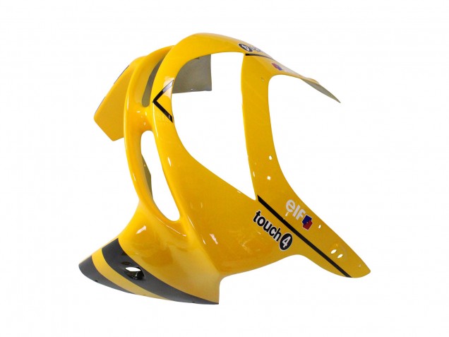Carénages Moto Kawasaki ZX6R 1998-1999 - Jaune Noir Monstre Elf Bridgestone