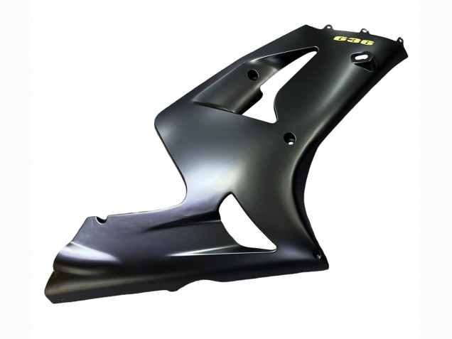 Carénages Moto Kawasaki ZX6R 2003-2004 - Noir Mat Or 636