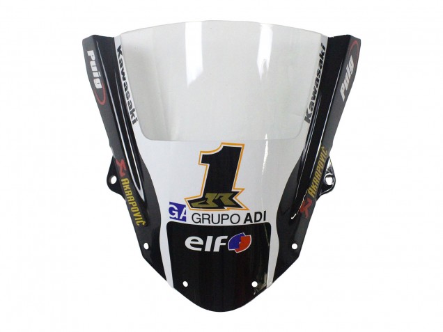 Carénages Moto Kawasaki ZX6R 2009-2012 - Vert Noir Brillant Jaune Blanc Rouge Elf Monstre