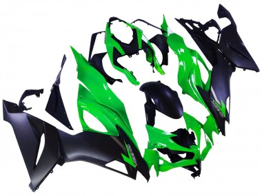 Carénages Moto Kawasaki ZX6R 2019-2022 - Vert Noir Mat