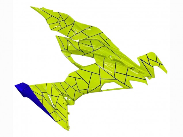 Carénages Moto Kawasaki ZX6R 2019-2022 - Bleu Jaune