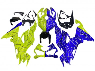 Carénages Moto Kawasaki ZX6R 2019-2022 - Bleu Jaune