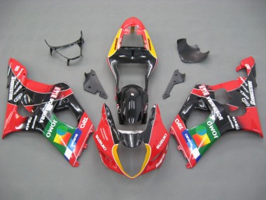 Carénages Moto Suzuki GSXR 1000 2003-2004 - Rouge Jaune Bleu Vert Noir JOMO