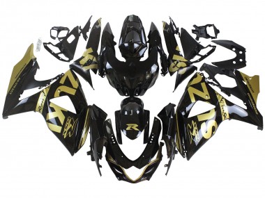 Carénages Moto Suzuki GSXR 1000 2009-2016 - Noir Brillant Or
