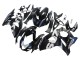 Carénages Moto Suzuki GSXR 1000 2009-2016 - Noir Mat Blanc Bleu