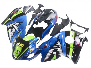 Carénages Moto Suzuki GSXR 1300 Hayabusa 1996-2007 - Bleu Vert Requin 46