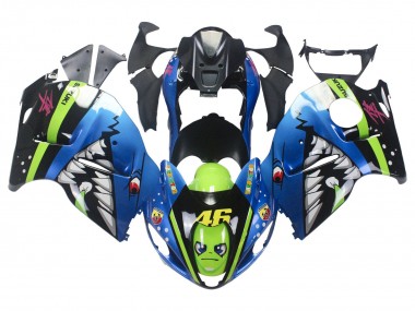 Carénages Moto Suzuki GSXR 1300 Hayabusa 1996-2007 - Bleu Vert Requin 46