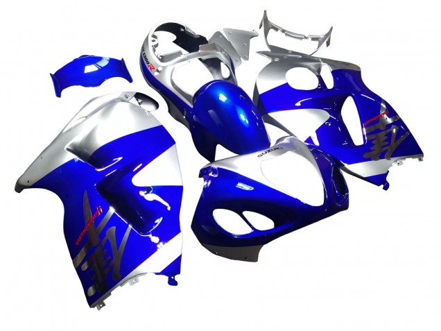 Carénages Moto Suzuki GSXR 1300 Hayabusa 1996-2007 - Bleu Argent Hayabusa