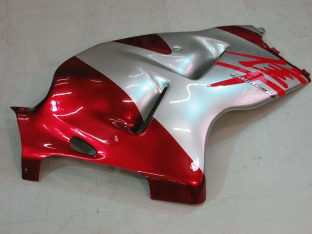 Carénages Moto Suzuki GSXR 1300 Hayabusa 1996-2007 - Argent Rouge Hayabusa