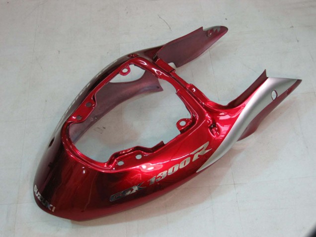 Carénages Moto Suzuki GSXR 1300 Hayabusa 1996-2007 - Argent Rouge Hayabusa