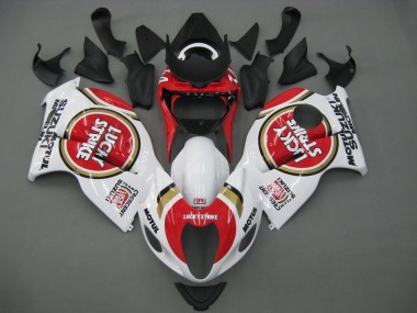 Carénages Moto Suzuki GSXR 1300 Hayabusa 1996-2007 - Blanc Rouge Motul