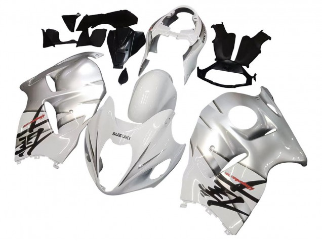 Carénages Moto Suzuki GSXR 1300 Hayabusa 1996-2007 - Blanc Argent Hayabusa