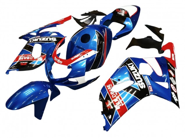 Carénages Moto Suzuki GSXR 600 / GSXR 750 2001-2003 - Bleu Rouge Courses