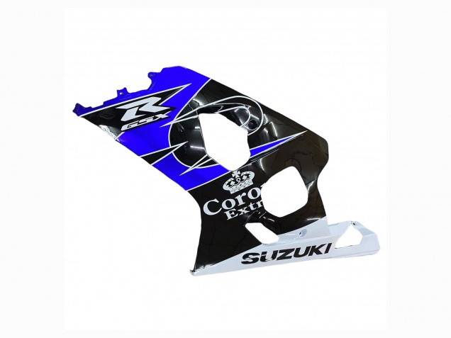 Carénage Moto Suzuki GSXR 600 / GSXR 750 2004-2005 - Blanc Bleu Noir Corona Motul
