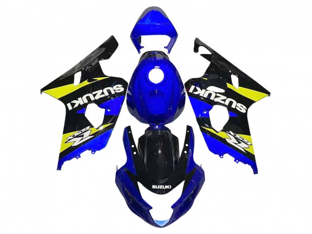 Carénages Moto Suzuki GSXR 600 / GSXR 750 2004-2005 - Bleu Jaune Noir